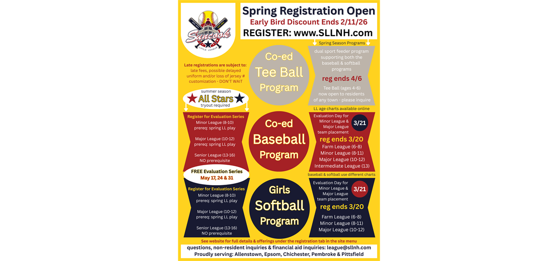 Spring Registration is Now Open! 
